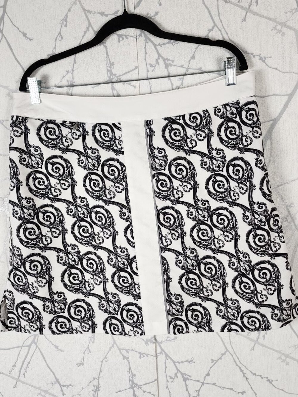 Lopez Paisley Swirl Print Mini Skort